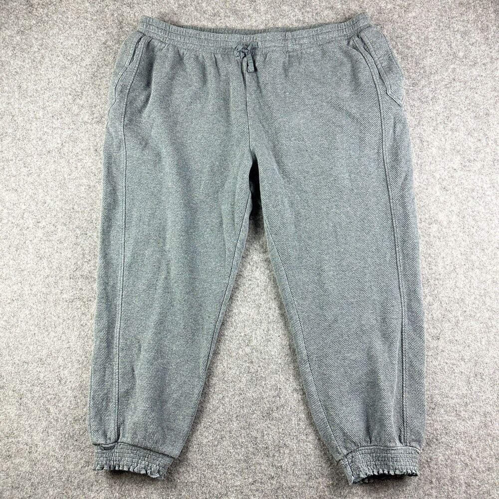 Wrap London Joggers Pants Womens 16 Gray Comfy Oversized Casual Lounge Pockets